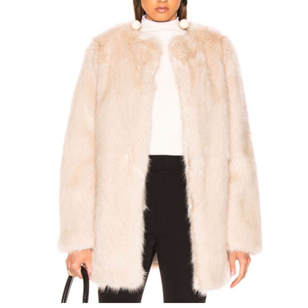 Helmut Lang Faux fur coat
